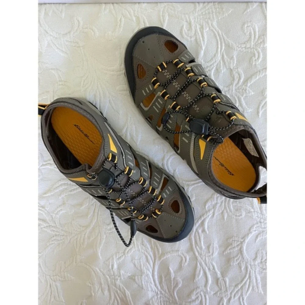 Eddie Bauer Men's Bungee Lace Eastport  Water Shoe Sandal Sz 10  凸    Closed Toe